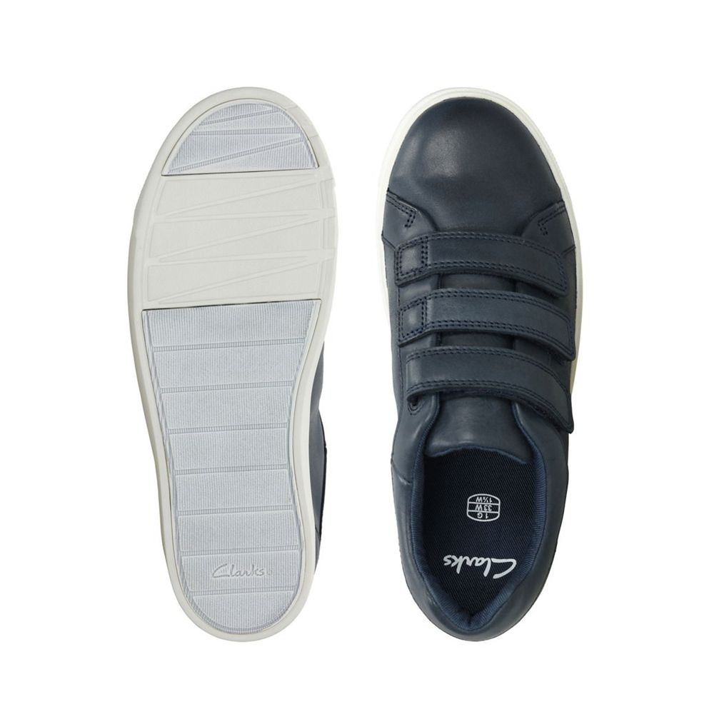 Clarks City Oasis Lo Ni o En Chile Zapatillas Clarks Azul Marino